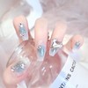 HAPVITAL 24 Pieces Popular Nail Tips, False Nail Tips, 3D