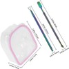 Cuenco para Remojar Uñas Rosa con Acero Inoxidable, Kit de