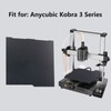 Kobra 3 3D Printer Double Sided Glossy PET Carbon Fiber