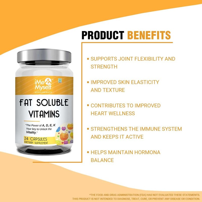 iMeMyself Fat-Soluble Vitamin A, D, E, K Capsules - 24
