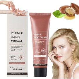 Retinol Hand Cream,Firming Anti-Aging Hand Lotion,Anti Aging Hand Cream,Get Soft Hand Texture,Refreshing Formula,Moisturize & Hydrate Hands,Relieve Dryness and Roughness,Suitable for All Skin Types