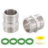 SNUTUYA 304 Stainless Steel Garden Hose Fittings Connector Adapter, Heavy