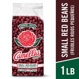 Camellia Brand Dried Small Red Beans – Premium Dried Beans, Caribbean style Red Beans, Jamaican Rice and Peas, for Soups, Stews, and Vegetarian Meals – Non-GMO, Gluten-Free, 1 Pound (Pack of 12)