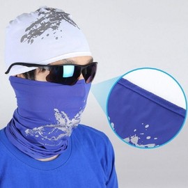 Aqua Cooling UV Protection Multi-Scarf Mask Cool Mask Navy