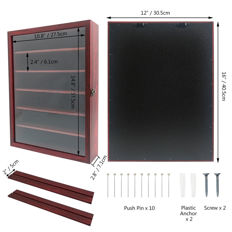 FramePro Shadow Box Frame with Removable Shelves, Deep Memory Box