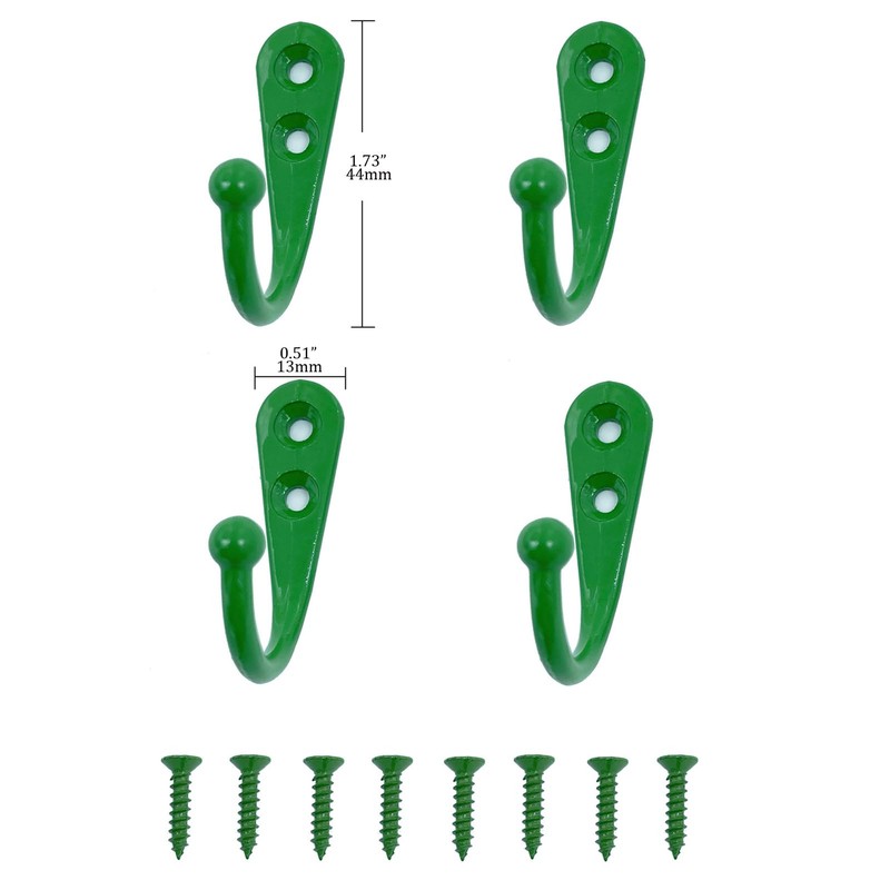 VIPERMARK 4 Pcs Wall Mounted Hooks for Bedroom,Bathroom,Kitchen,and Cabinet Hangers