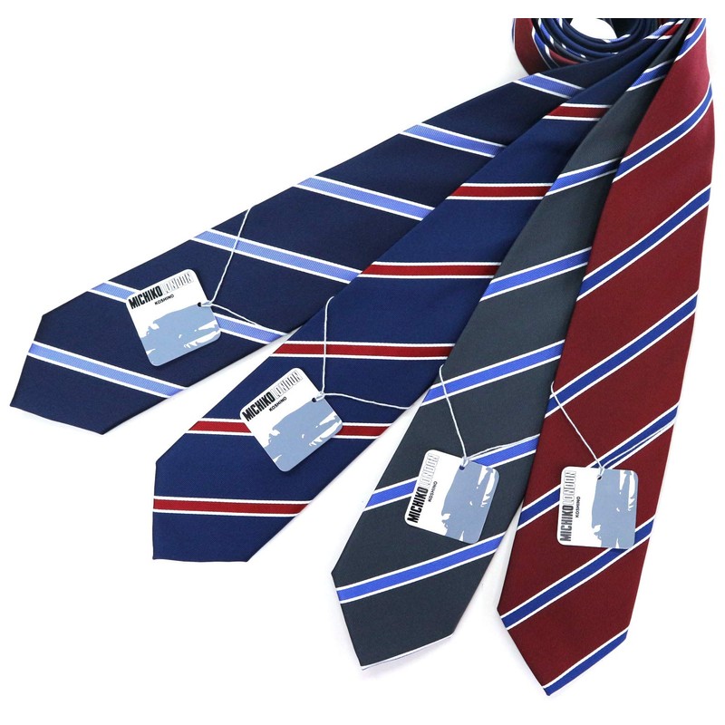 MICHI CORONDON Brand Necktie, Made in Japan, 100% Silk, Jacquard