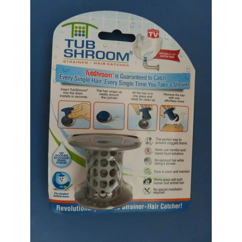 UKA Innovations Corp. Tub Shroom Strainer Hair catcher Fits standard