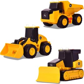 Sunny Days Entertainment John Deere Realistic Farm Vehicles 3 Pack Toy Construction Vehicles 5-Inch New