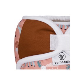 Washable Nappy Cover One Size Fits All Velcro Double Side Barrier Two Elastic Waist