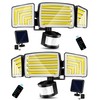 VENSSTNOR Solar Motion Sensor Flood Lights Outdoor - 4000LM 4