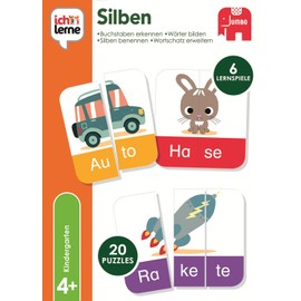 Jumbo Games, ‘Ich lerne Silben’ (I’m learning syllables), Learning game for Children, From 4 Years, Art. No. 19551