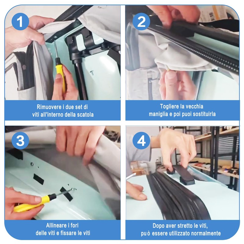 Suitcase Handle, 2 Pieces Portable Suitcase Handle Replacement Part,Suitcase Handle