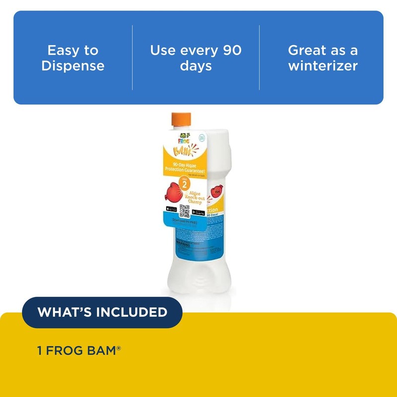 FROG BAM 90-Day Algae Preventative - Pool Winterizer Chemical and