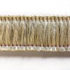 Plankroad Beige & Gold High Quality Decorative Brush Fringe Trim