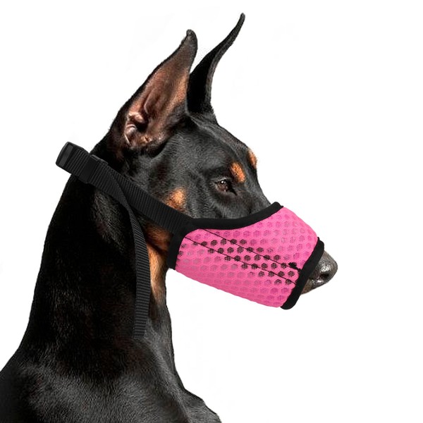 YAODHAOD Muzzle for Dogs, with Rounded Mesh Loop, Breathable Dog