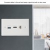 Dpofirs HDMI USB Outlet Wall Plate, Power Outlet with HD