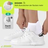 EKSHER 10 Pairs Unisex Plain Trainer Socks with Padded, Short