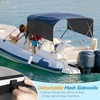 Detachable Clip in Bimini Top Mesh Sidewalls, Boat Sun Shade
