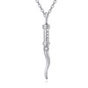 Vadmans Italian Horn Necklace Sterling Silver Horn Necklace Lucky Charm