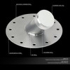 DNA MOTORING Silver ALU-FT-C-T1-SL 45-Degree Fuel Cell Filler Neck w/Cap