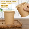 Vumdua 300 Pcs 6 oz Kraft Paper Cups - Disposable