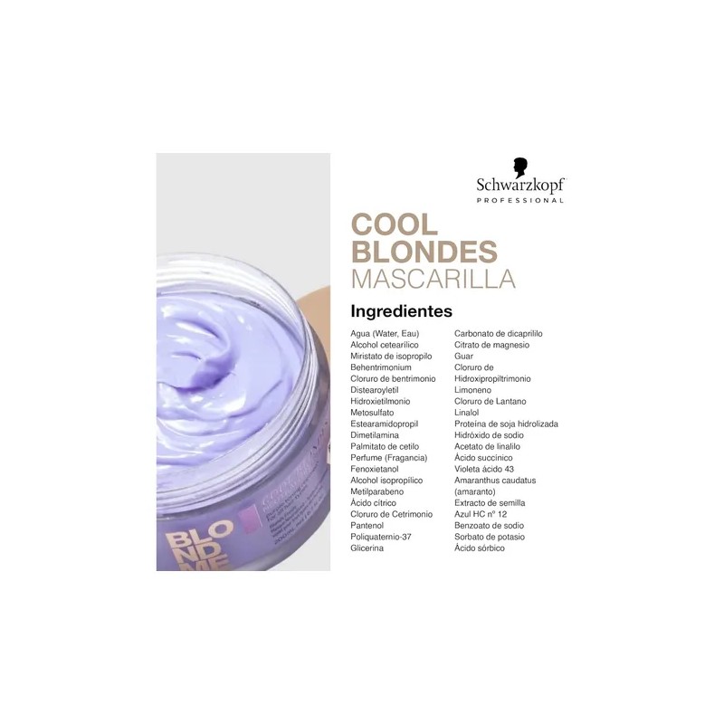 Blondme Cool Blondes Mascarilla Neutralizante Rubios 200 Ml