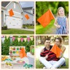 Yingnner 12 Pack Orange Stick Flags Small 12x18 Inch Hand