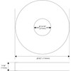 OFFO 4.5" Extra Large Shower Arm Flange in Outer Diameter