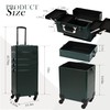 CHUANGJIN Particle Rolling Makeup Train Case Professional Cosmetic Trolley Large
