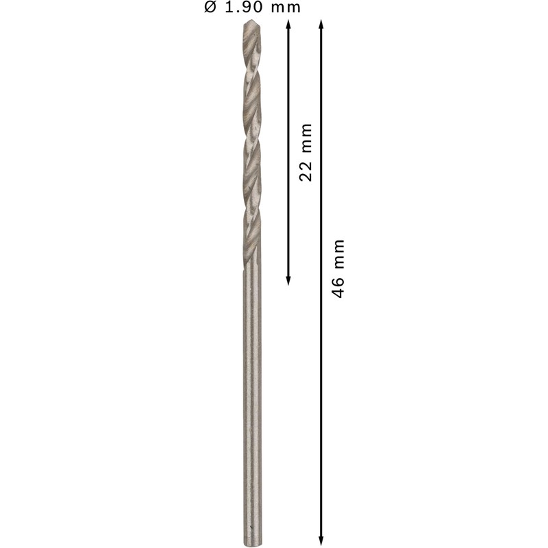 Bosch Professional 10x HSS-G Metal Drill Bit (for metal, Ø