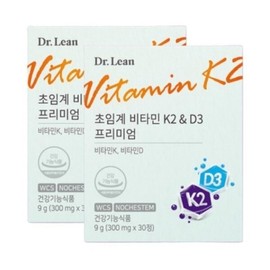 Dr.Lin Dr.Lin Supercritical Vitamin K2 D3 Premium 300mg x30 tablets 2 sj / 닥터린 닥터린 초임계 비타민 K2 D3 프리미엄 300mg x30정 2개 sj