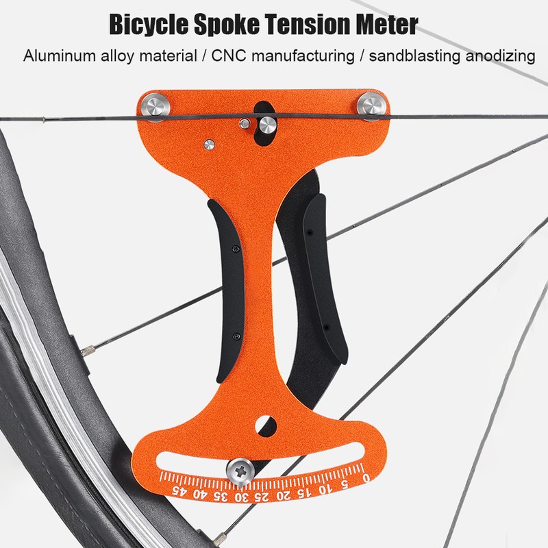 Bike Spoke Tension Meter Tool Aluminum Alloy Wheel Repair Tool