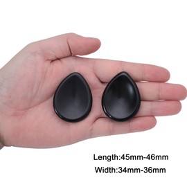 Nupuyai Obsidian Stone Worry Stone Gemstone Thumb Stone for Stress and Anxiety, Teardrop Shape Crystal Energy Stone Worry Stone Chakra Healing Stone for Meditation Massage