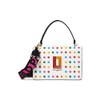 Karl Lagerfeld Paris Simone Studded Crossbody, White Multi