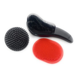 G.B.S Pet Deshedding Tools 3 Pack - Wave Fur Brush, Shampoo Brush, and Massager Brush - Perfect for Dogs or Cats