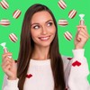 Fruidles Peppermint Hard Candy Balls Rounds, Individually Wrapped (80 Count