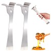 Naturezhen 2Pack Bee Hive Tool, Stainless Steel Beekeepers Hive Scraper,