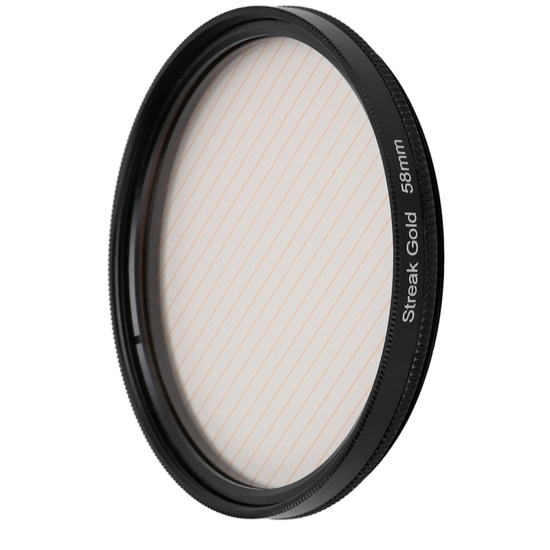 Gold Streak Anamorphic Effect Filter UHD Optical Glass Waterproof Scratch