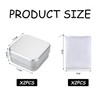 2 Pieces Aluminum Soap Dish with 2 Pieces Foaming Net,