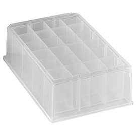 Caplugs Evergreen 222-8685-08C Sterile 24-Well Deep-Well Plates. Polypropylene Co-Polymer, Natural, Bag pack
