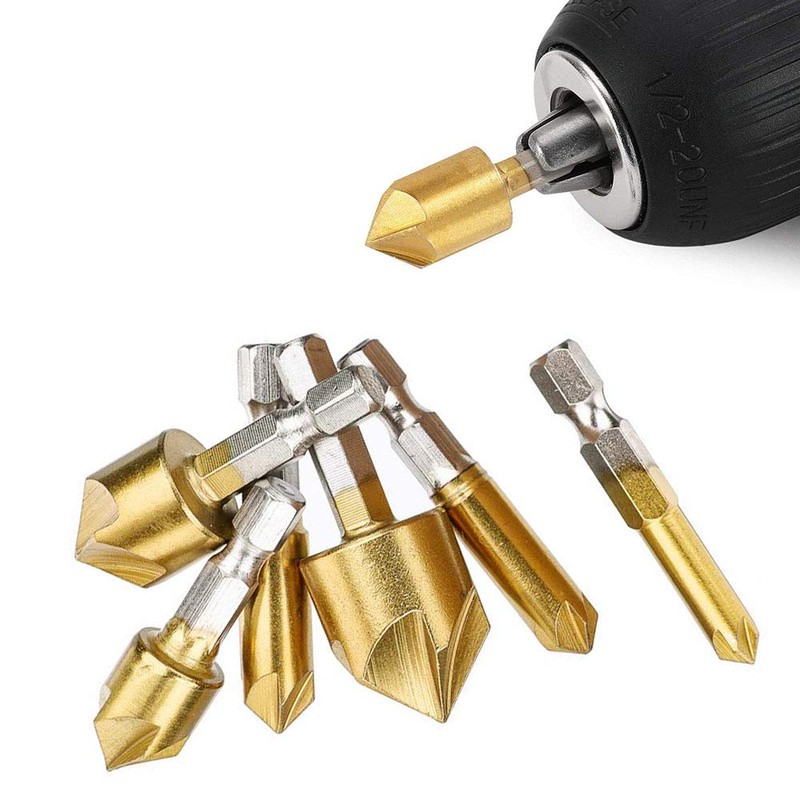Saipor Countersunk Drill Bit, Countersunk Cone, Counterbore, Chamfering Cutter, Deburring