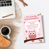 Spercy Cute Valentines Day Card for Granddaughter, Poem Valentines Card