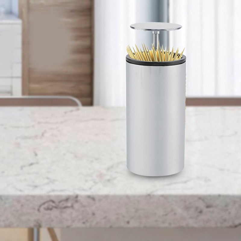 Automatic Stainless Steel Toothpick Dispenser Box Holder Container