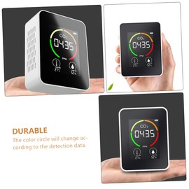 Mipcase 1set Detector Air Quality Monitor and Humidity Measurement for Indoor Use Lightweight Accurate Readings for Home Living Rooms and Greenhouses