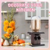 Maxdot 2 Pcs Wooden Candy Dispenser Machine Wood Cereal Storage