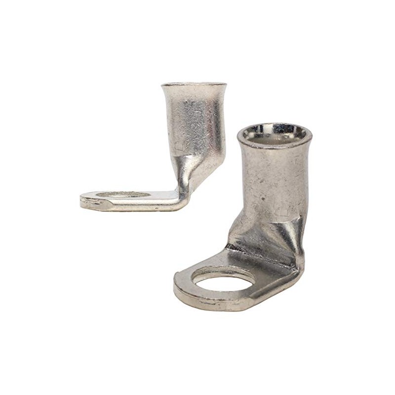 Tapones de cobre de 90 grados, Plateado, 3/8" 2 Gauge