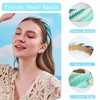 Glorig Straw Blue Headbands For Women Chic Wide Hair Bands