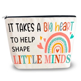 YINSSA Teacher Gifts For Women Appreciation Gifts For Teacher Birthday Gift For Women Make Up Bag Valentines Day Gift For Teachers Teachers Day Christmas Graduation Present Travel Cosmetic Bag