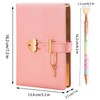 Notebook A6 Journal With Heart Shaped Lock + Heart Ballpoint